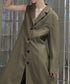 Asymmetric Belted Coat